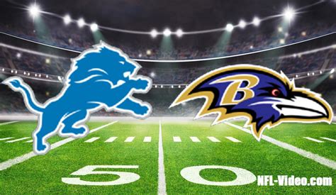 ravens vs lions full game