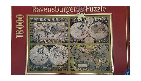 18000, Ravensburger, Historical World Maps Rare Puzzles