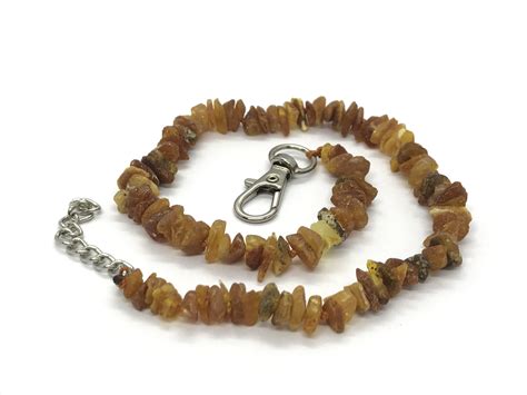 raw baltic amber dog collar