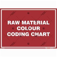 raw material identification through color coding