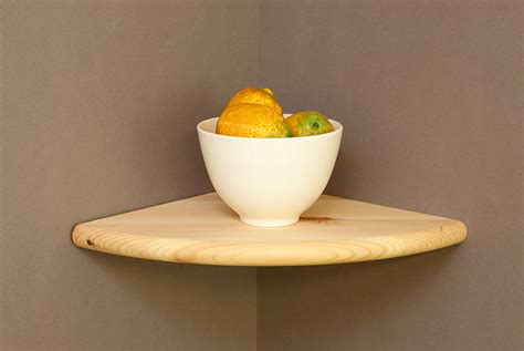 Raw Pine Floating Shelves