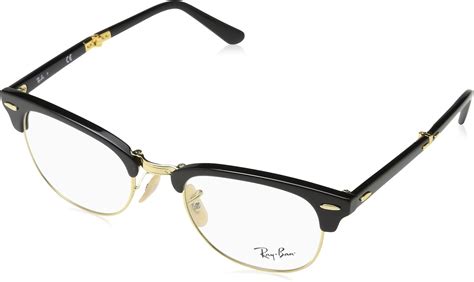 RayBan RX7177 Square Prescription Eyeglass Frames, Black