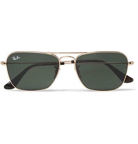 ray ban square gold frame