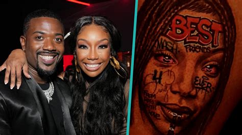 Ray J Face Tattoos