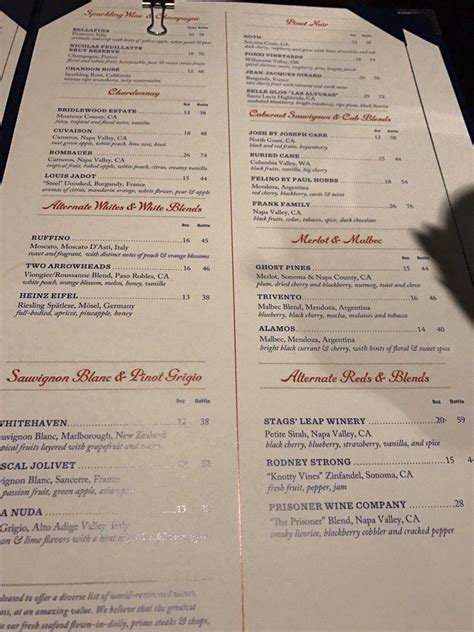 Rays on the River Menu Highlights Revealed