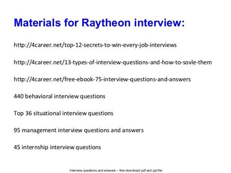 Top 10 Raytheon Interview Questions & Answers