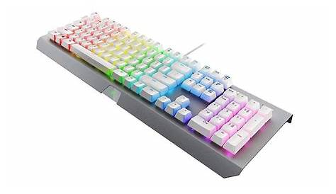 Razer Blackwidow X Chroma White Gaming Keyboard Mercury