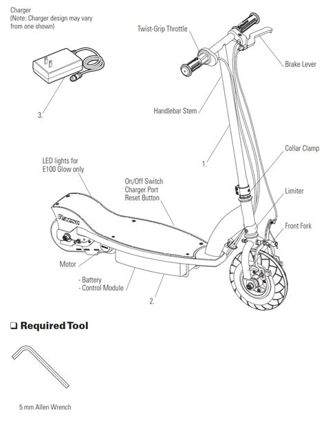 razor e100 electric scooter manual