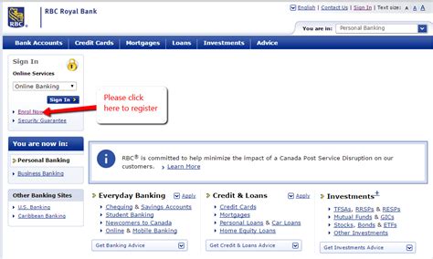 rbc business online banking enroll