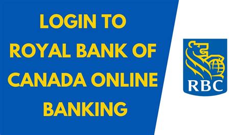 rbc login online banking canada