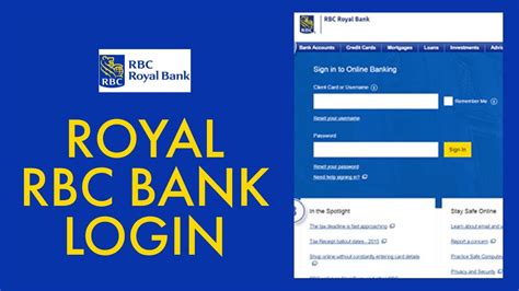 rbc online banking sign in