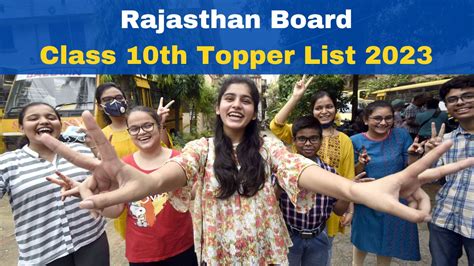 rbse 10th result 2023 district topper
