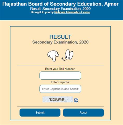 rbse class 10th result 2020