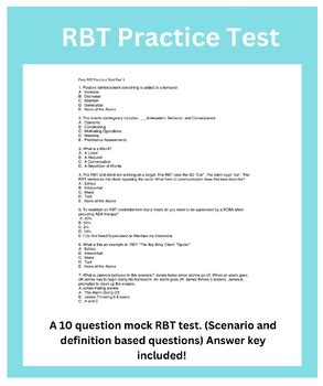 rbt exam practice test free