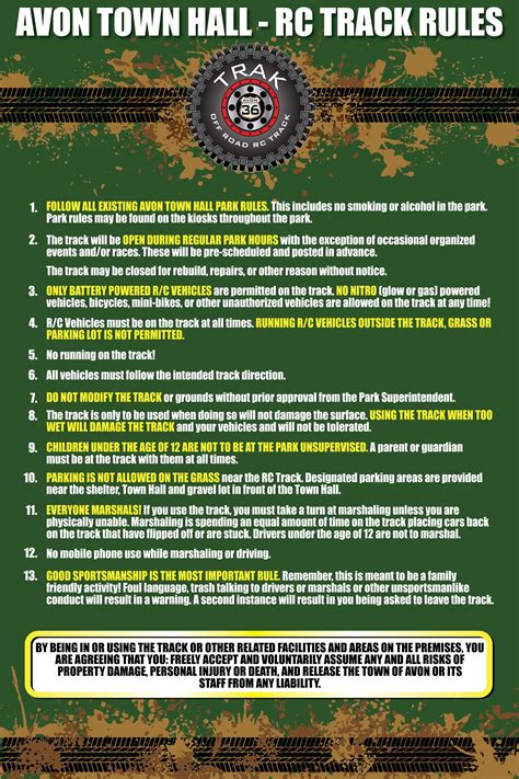 Rc Track Rules
