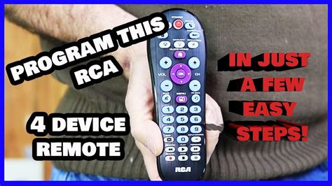 RCA Universal Remote Control RCR414BHE Instruction Manual Plus Codes on