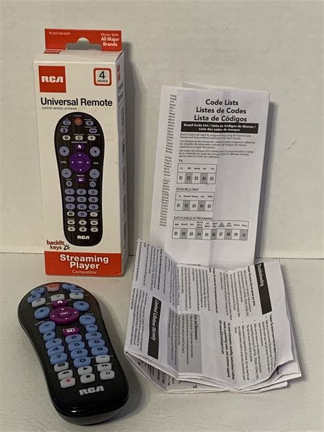 Rca Rcr414Bhe 4-Device Universal Remote Control Codes