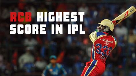 rcb highest score in ipl 2013 scorecard