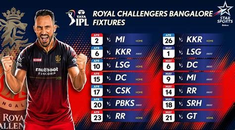 rcb matches schedule 2023