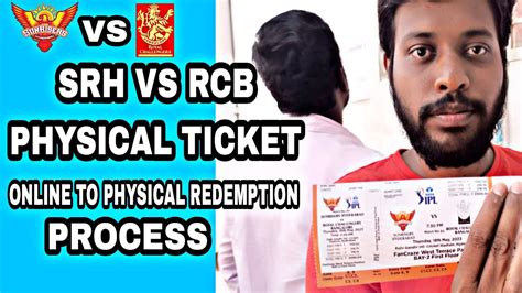 rcb vs sunrisers hyderabad tickets
