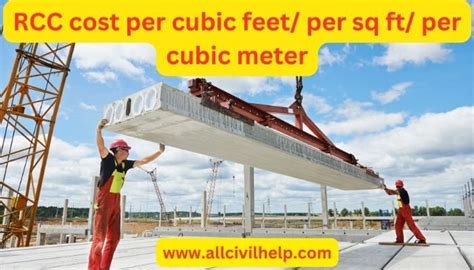 rcc cost per cubic feet