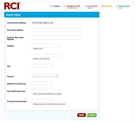rci sign in page
