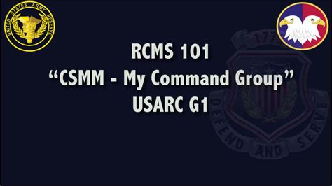 rcms self service army login