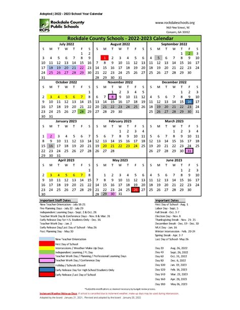 rcps school calendar 2022 23