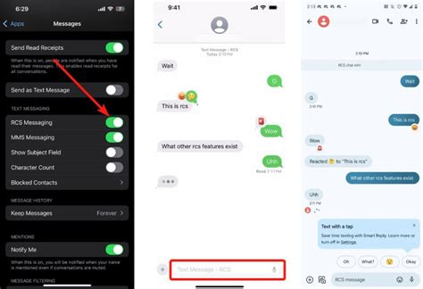rcs messaging use data