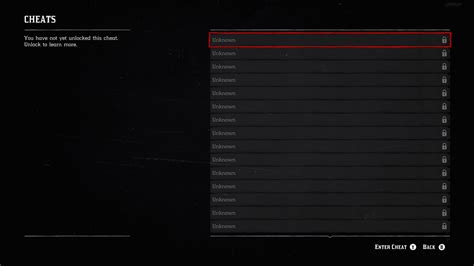 Rdr2 Cheats Wiki