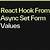 react hook form set form values