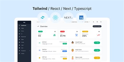 react admin dashboard template tailwind