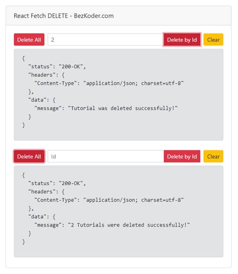 react fetch example post