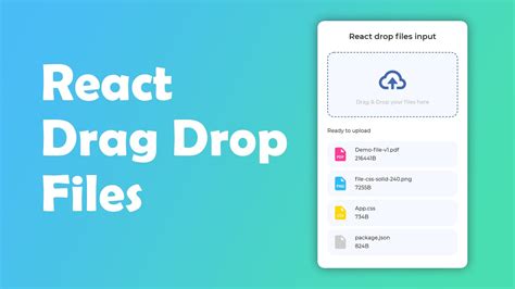 react file drag and drop