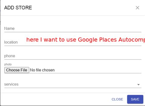 react google location autocomplete