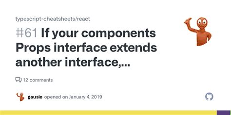 React Interface Extends Another Interface