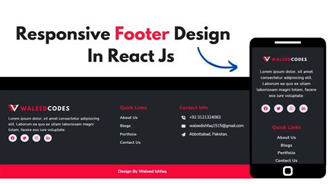 React Js Bootstrap Footer