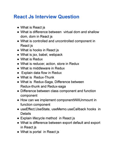 react js live coding interview questions