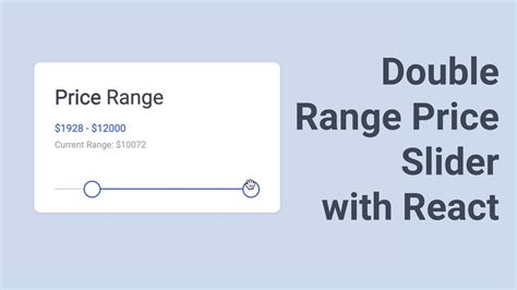 React Js Price Range Slider