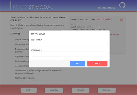 React Modal Form Example