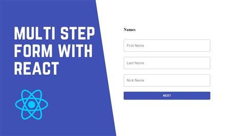 react multi step form template