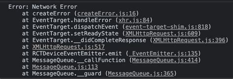 react native fetch catch error