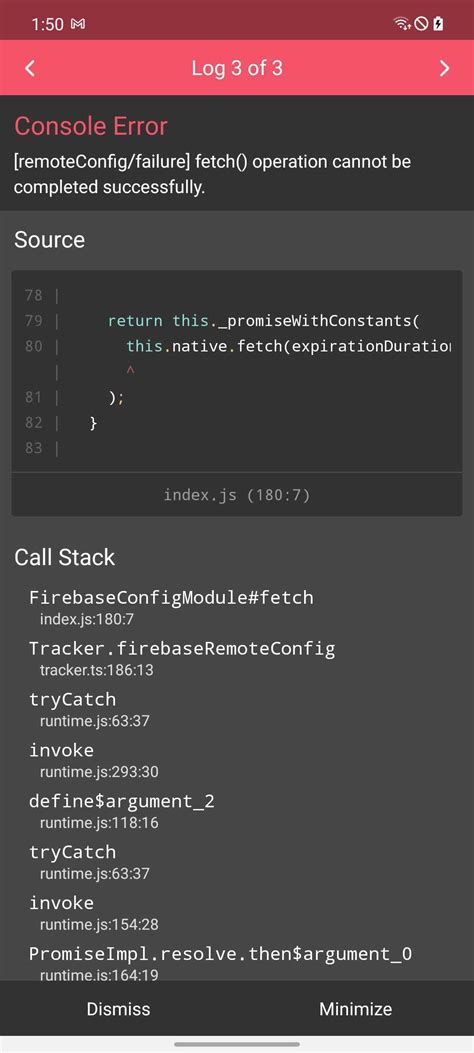 react native fetch error handling
