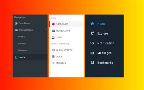 React Native Sidebar Menu