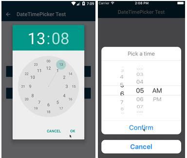 React Native Time Picker Example