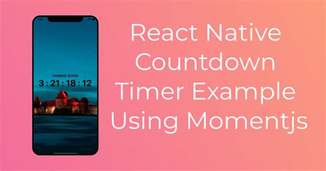 React Native Timer Example