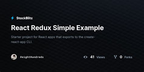 react redux easy example
