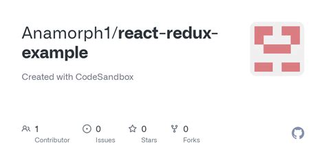 react redux example codesandbox