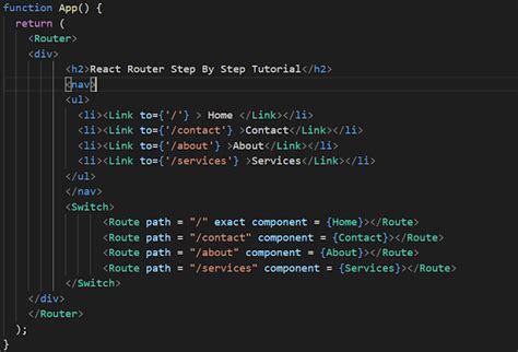 React Router Example In React Js