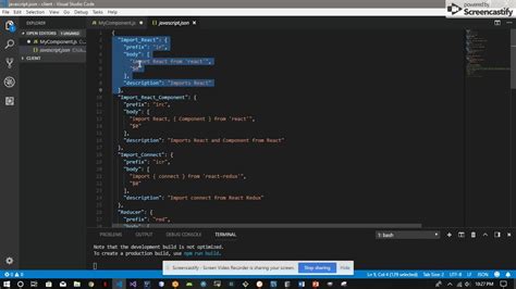 react snippets for vs code